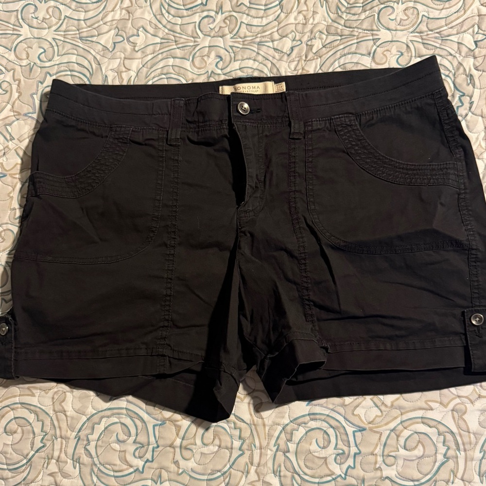 Sonoma Black Women's Casual Utility Bermuda Shorts